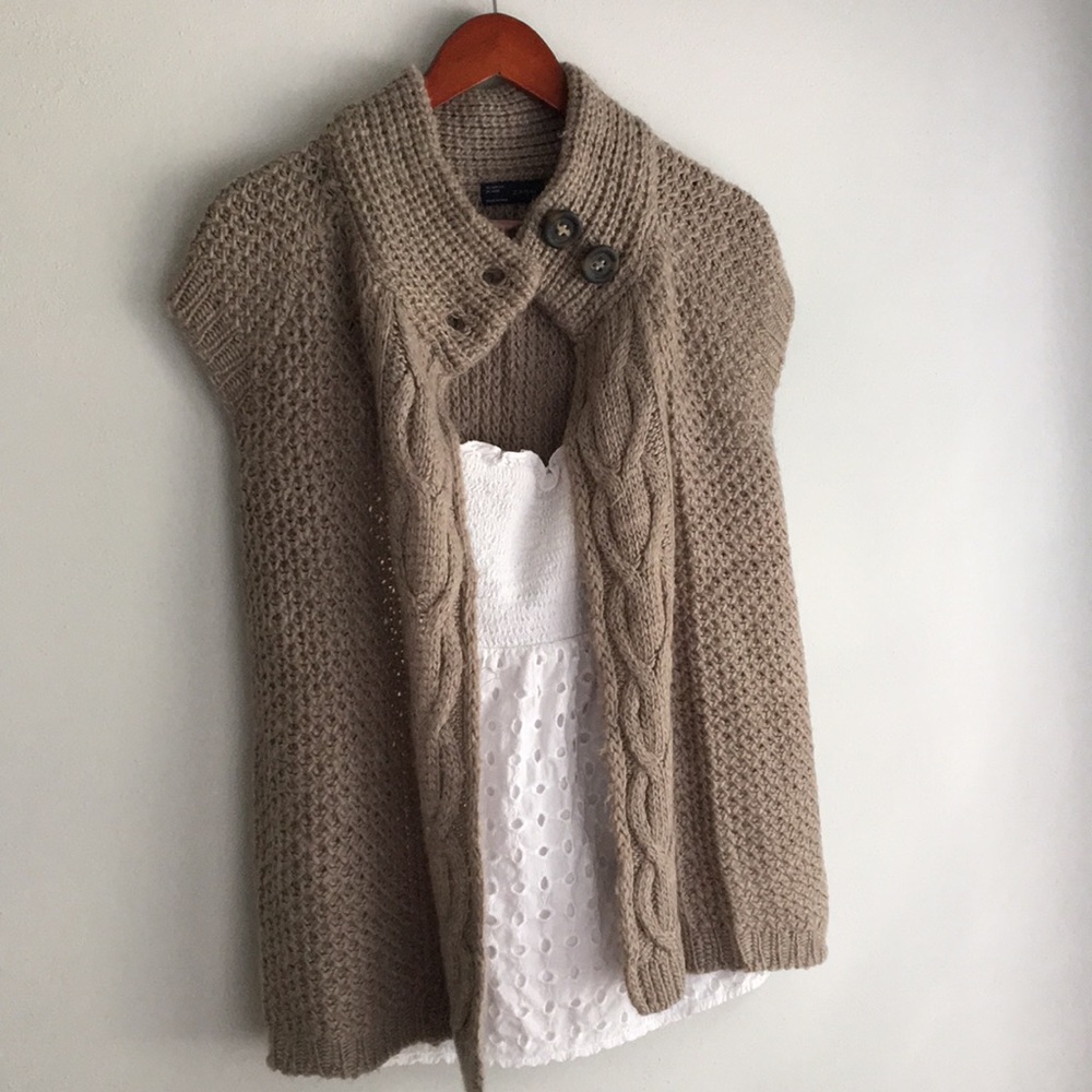 Chunky short sleeve cardigan